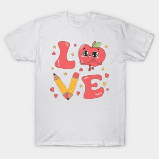 Teacher Valentine Shirt, Teacher Love Heart Valentines Day T-Shirt